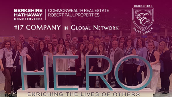 Berkshire Hathaway HomeServices Commonwealth Real Estate and Robert Paul Properties Named 17th Highest Performing Brokerage
